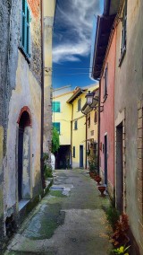 A small street in the village.