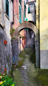 A small street in the village.