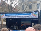 Bühne, Schlossplatz, Stuttgart, 4. April 2026, Foto: Sergej Perelman 